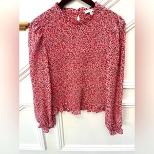 Anthropologie Maison d'Amelie  woman's smocked top.Size Smalll